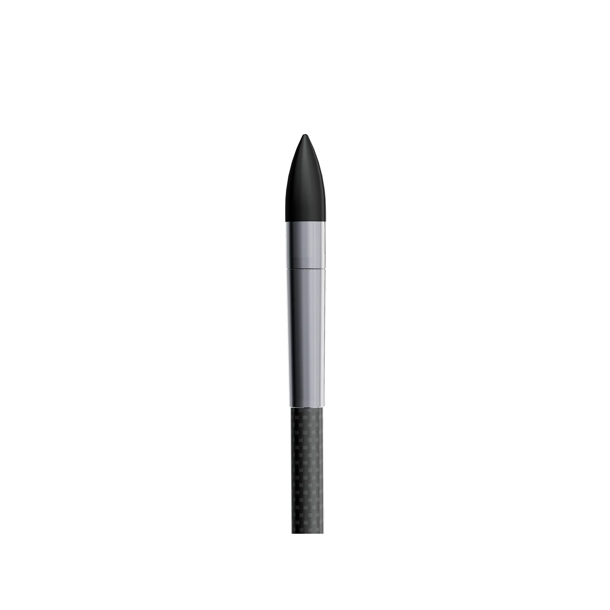 UV 1K stainless steel and aluminum outsert with black field point installed on carbon arrow shaft.