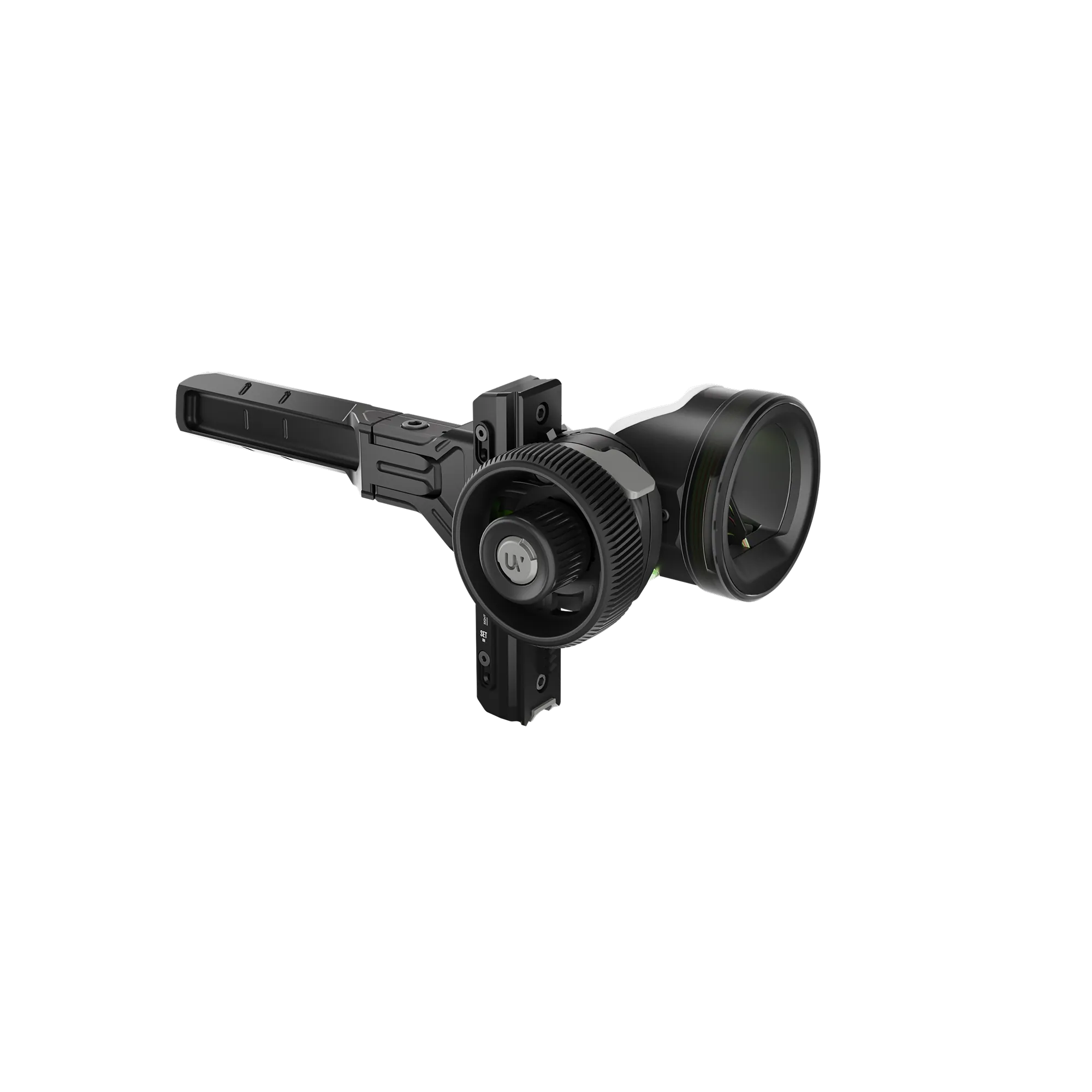 UV Slider 2 bridge lock mount angled view highlighting precision sight alignment and reliable bow mounting system
