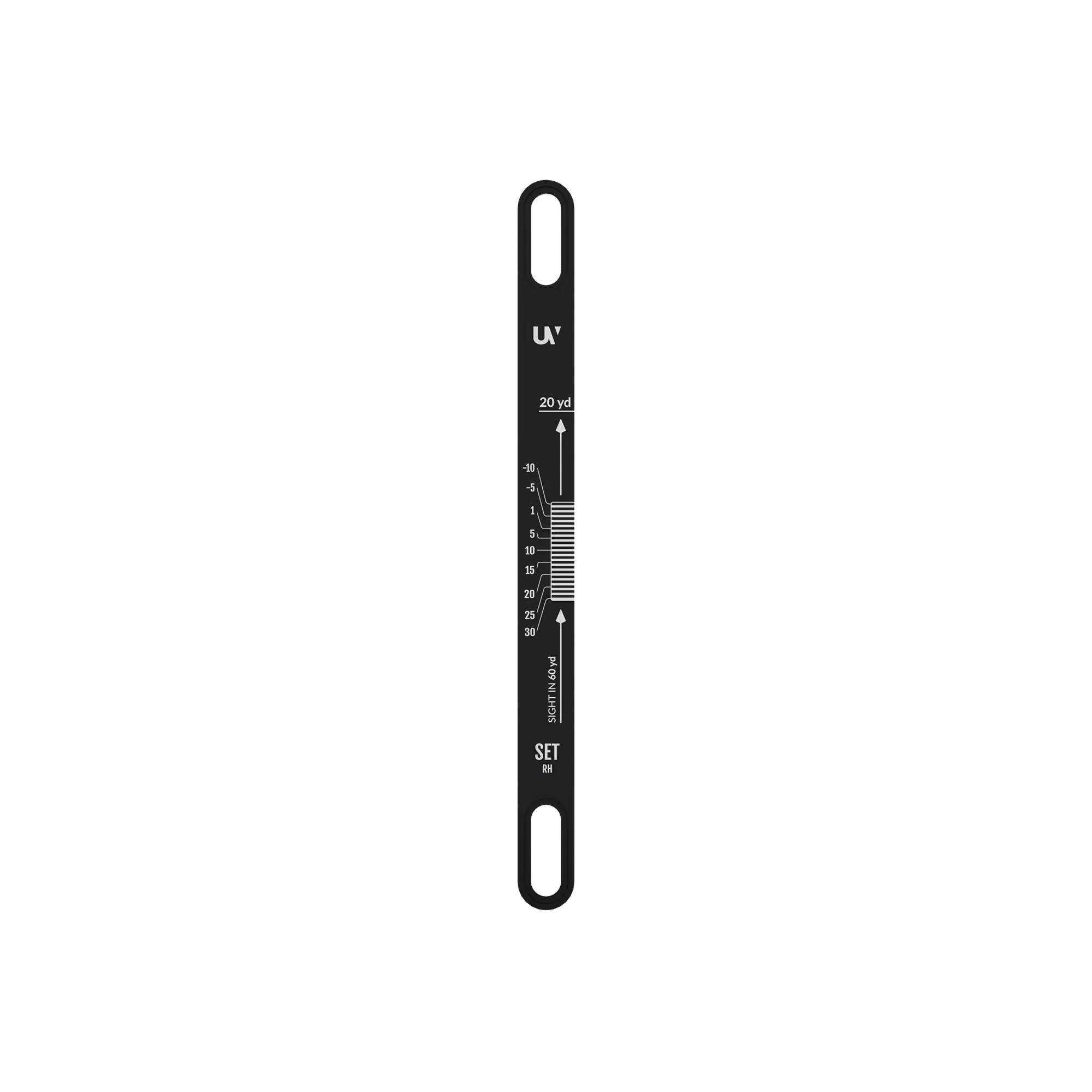 UV Slider™ 2 Metal Setup Tape for accurate bow sight calibration