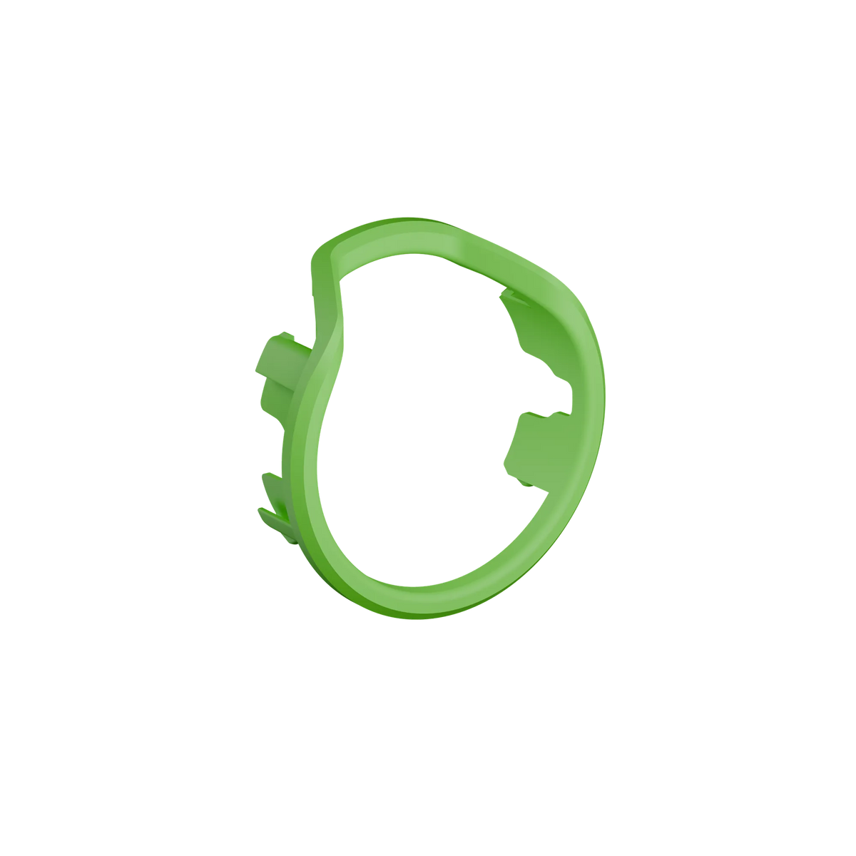 UV Slider 2 No-Light Viz Ring in green shown at an angle for archery sight customization