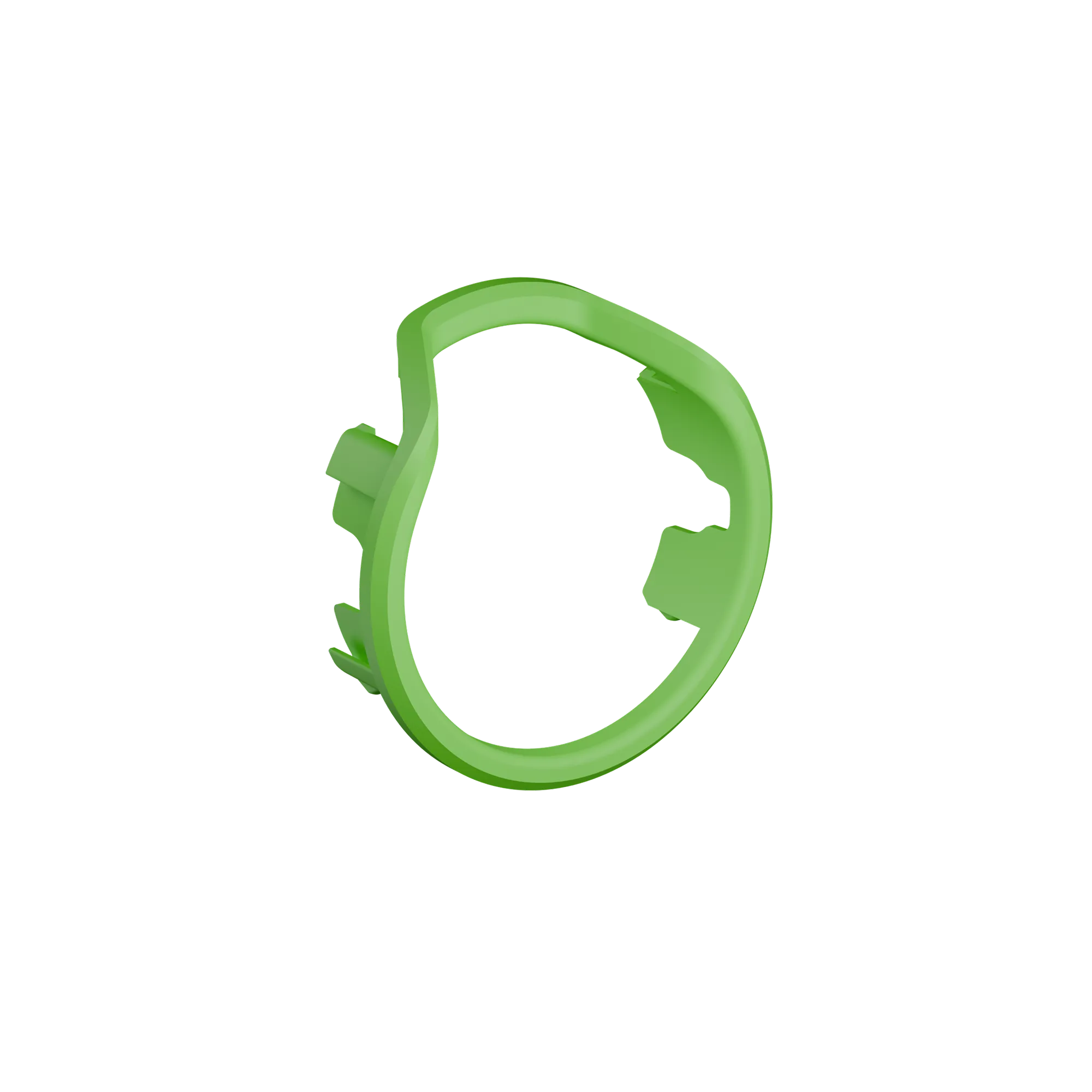 UV Slider 2 No-Light Viz Ring in green shown at an angle for archery sight customization