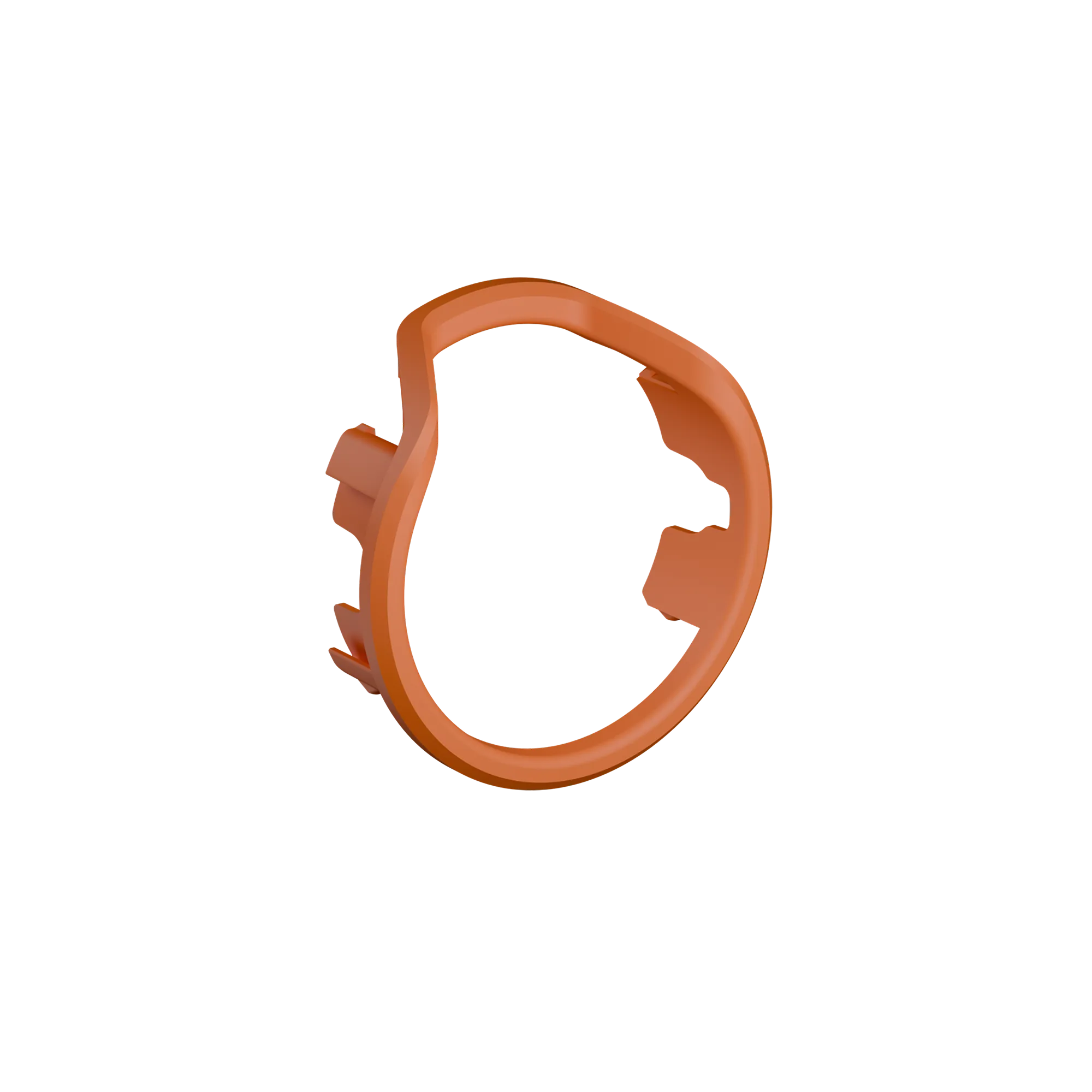 UV Slider 2 No-Light Viz Ring in orange shown at an angle for archery sight customization