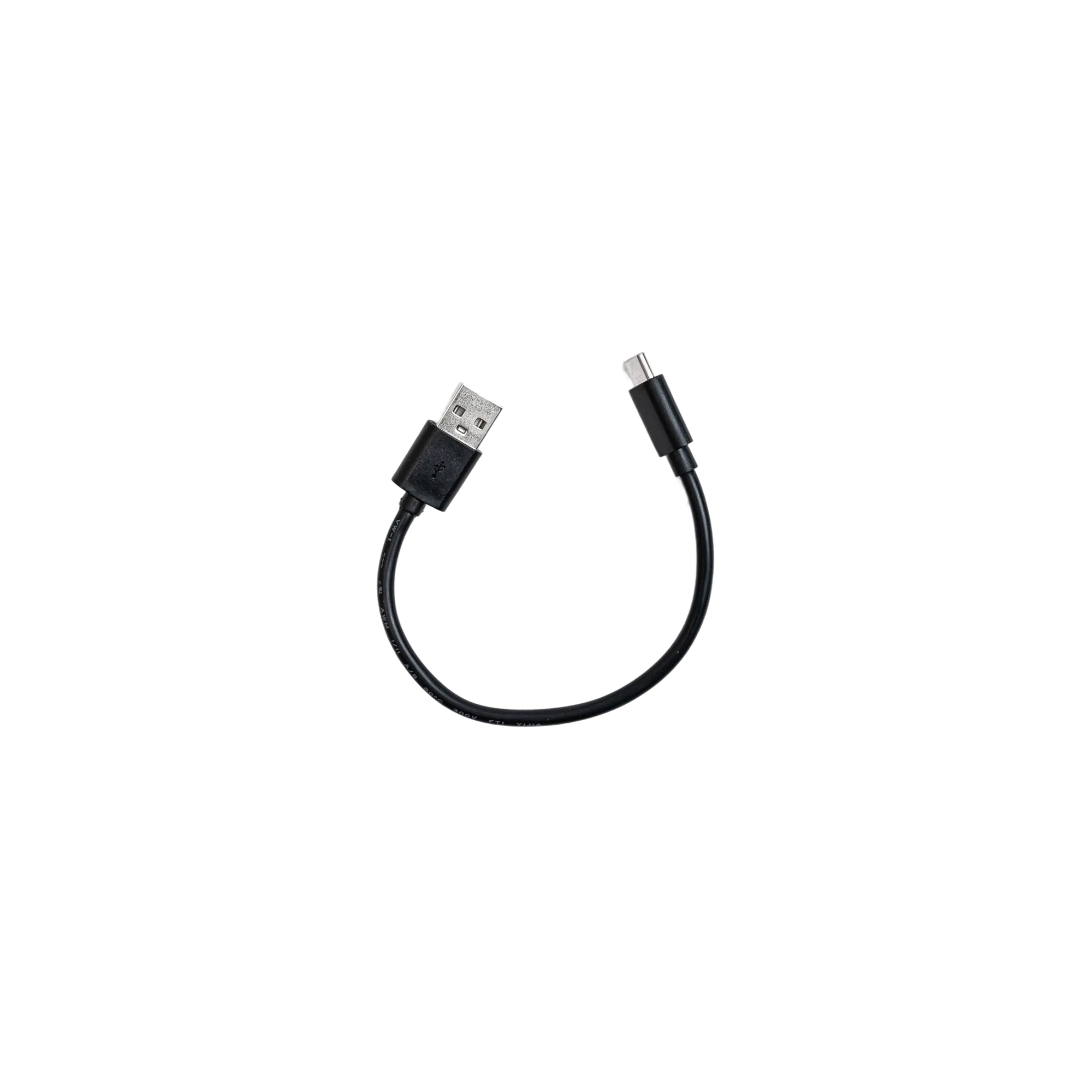 Replacement Ultraview UV Slider™ 2 USB-C charging cable with black cord and standard USB to USB-C connectors