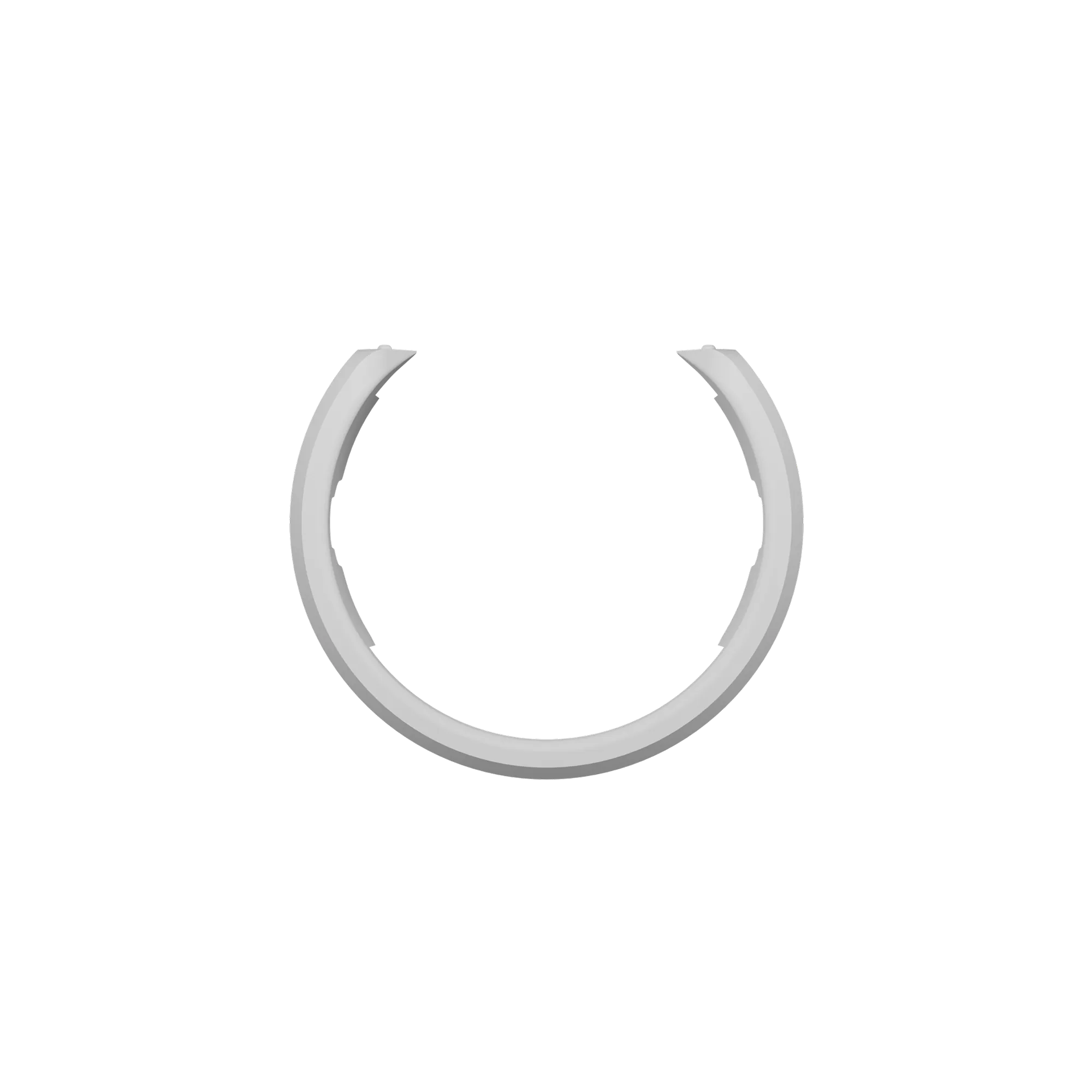 UV Slider 2 Viz Ring in white, front view, interchangeable sight ring for UV Slider 2