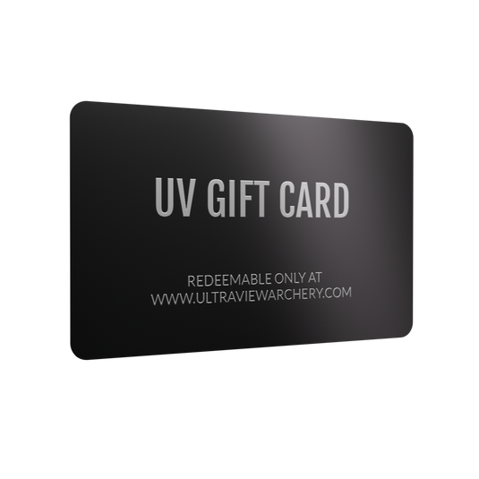 Black UV gift card - Redeemable only at www.ultraviewarchery.com