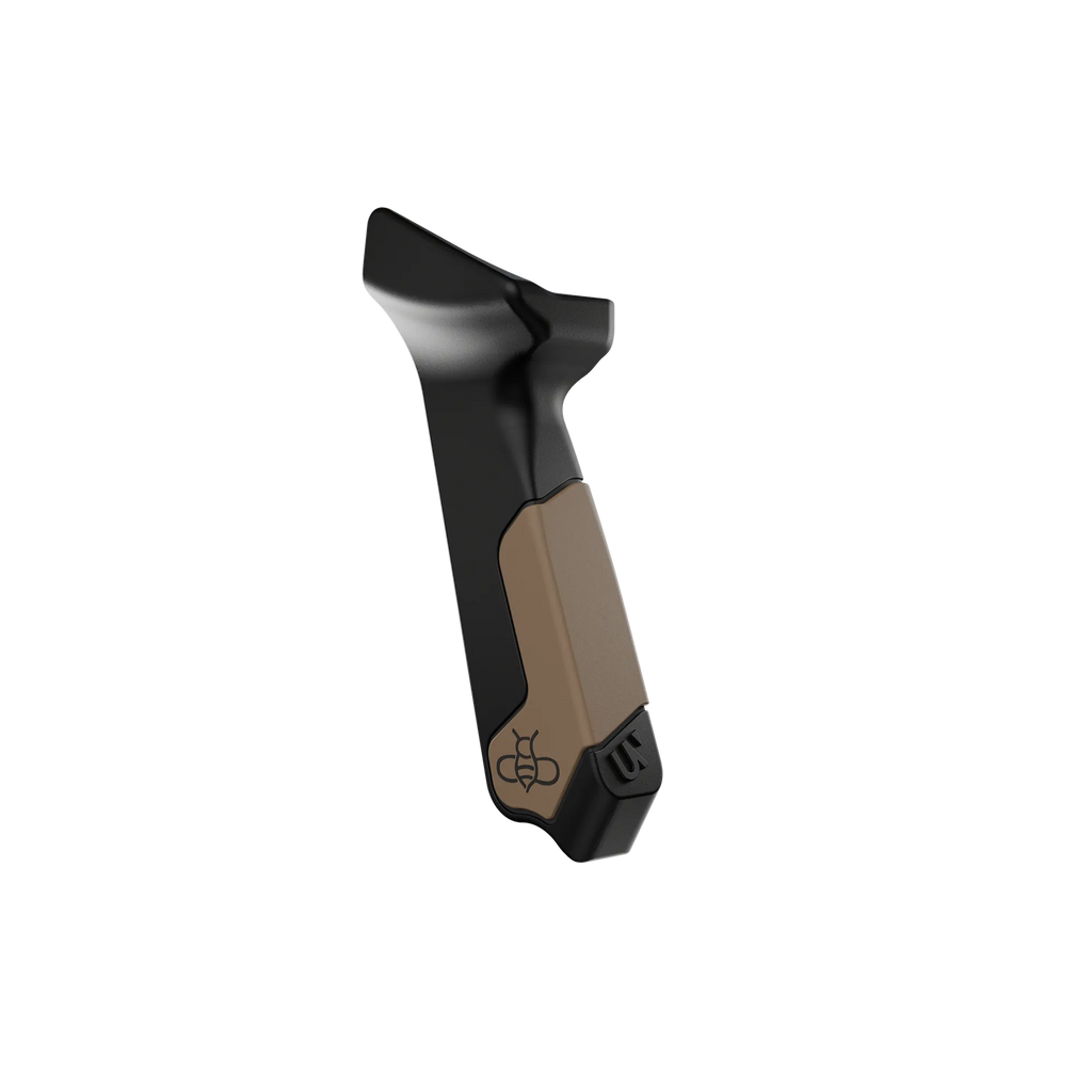 Ultraview BEEREAL 2.0 Mathews Grip in Dune with overmolded rubber panel for enhanced accuracy and comfort