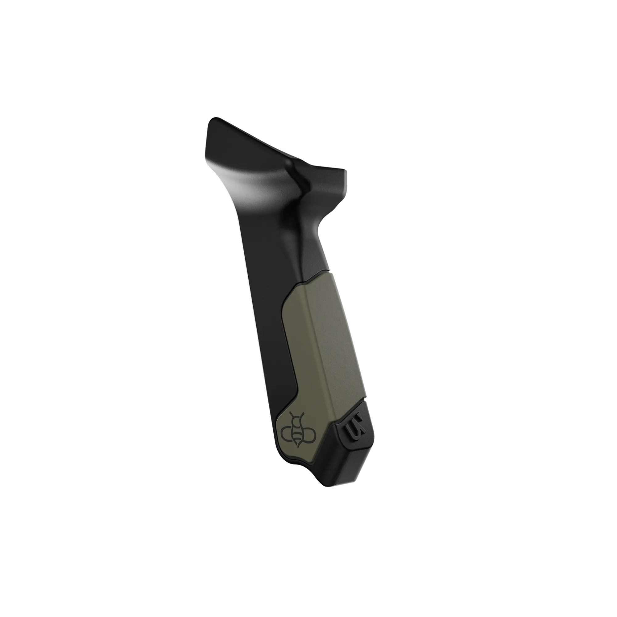 Ultraview BEEREAL 2.0 Mathews Grip in OD Green with overmolded rubber panel for enhanced accuracy and comfort