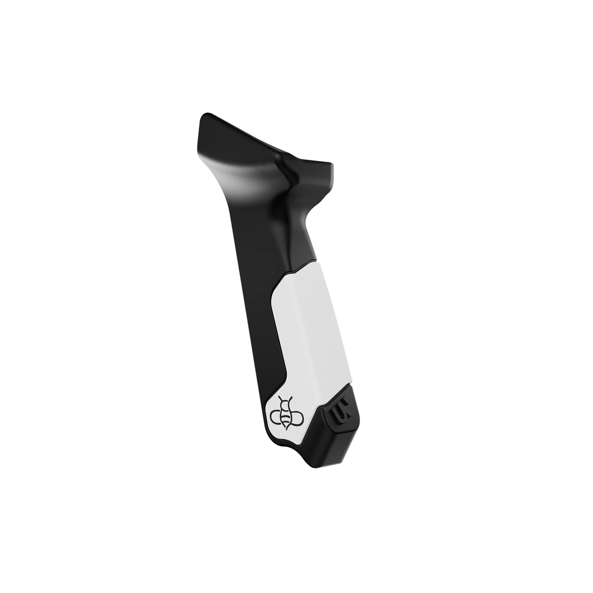 Ultraview BEEREAL 2.0 Mathews Grip in White with overmolded rubber panel for enhanced accuracy and comfort