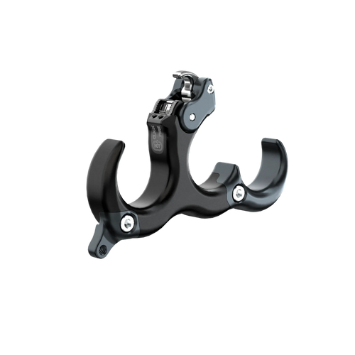 Ultraview The Hinge 2 stainless steel archery release aid with 3-finger grip and precision micro-adjustments