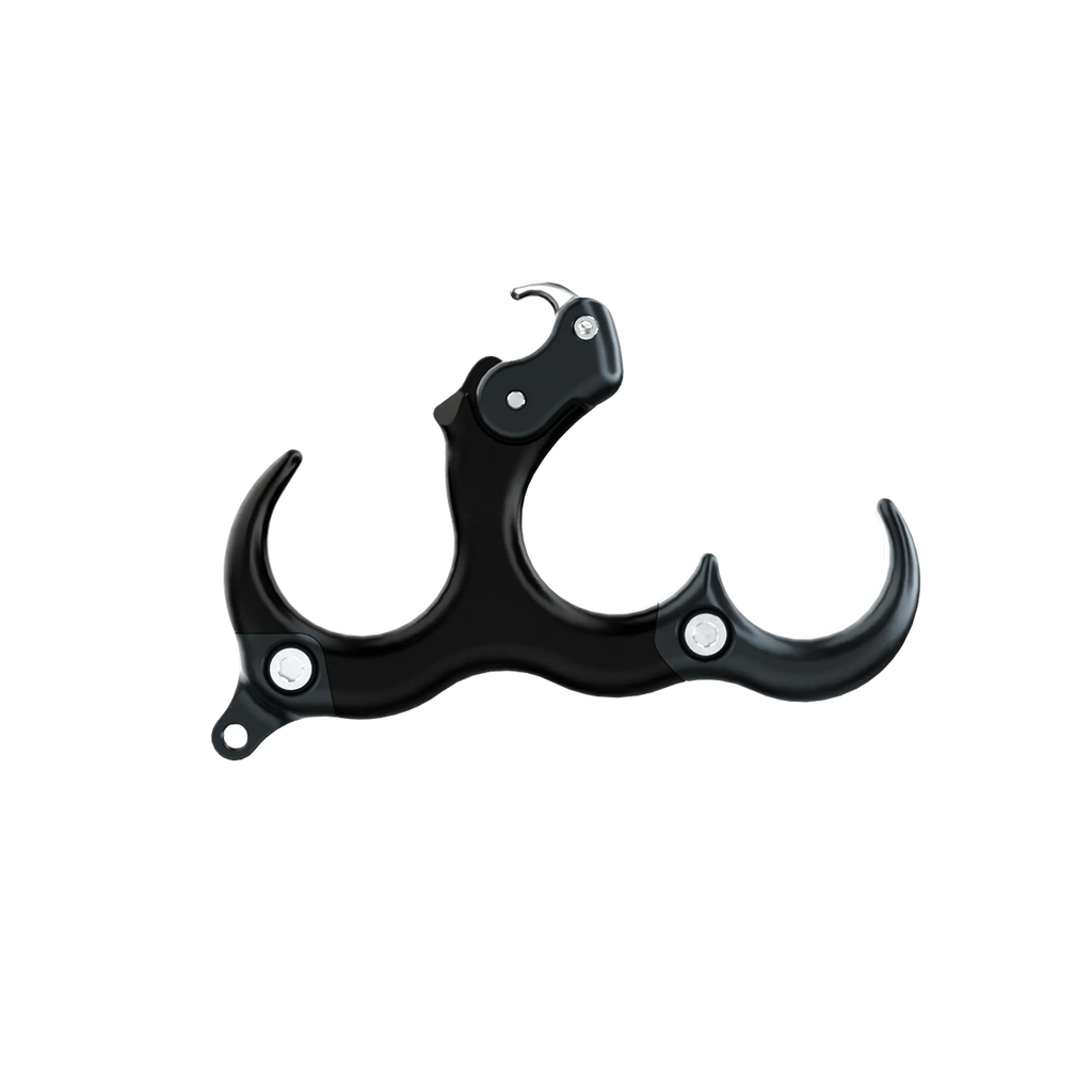 Ultraview The Hinge 2 stainless steel archery release aid with 3-finger grip and precision micro-adjustments