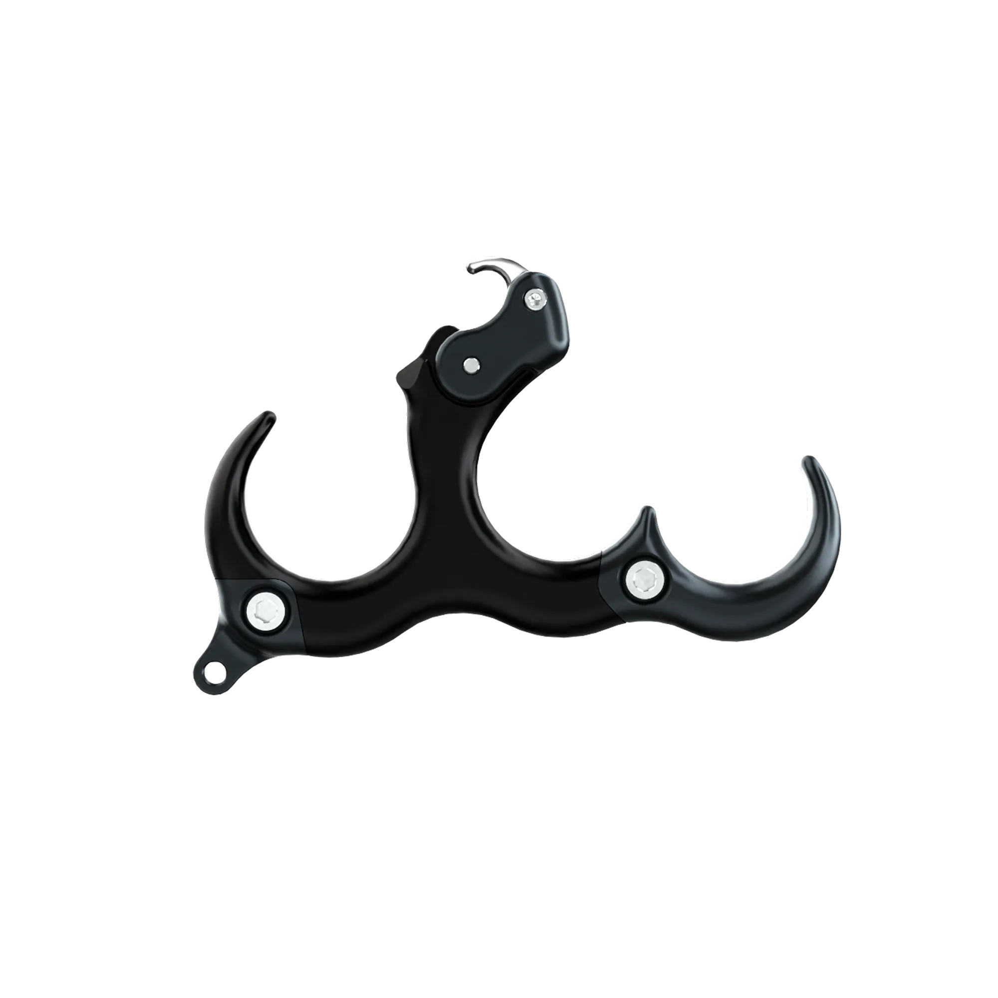Ultraview The Hinge 2 stainless steel archery release aid with 3-finger grip and precision micro-adjustments