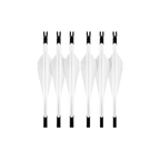 Side profile of a UV 1K carbon arrow highlighting the aerodynamic white vane design.