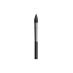Close-up of a UV 1K carbon arrow tip with stainless steel outsert and carbon fiber shaft.