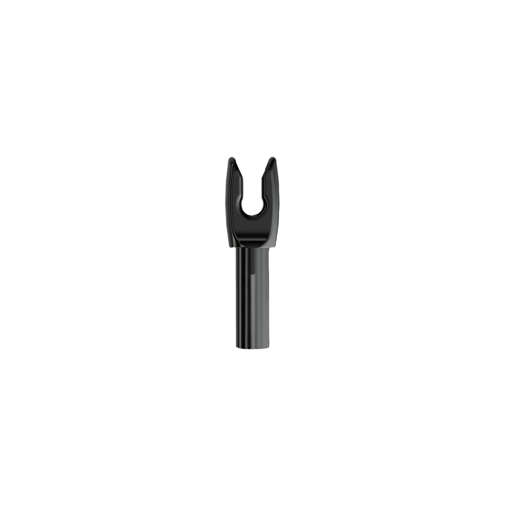 Black UV 1K precision 4mm arrow nock designed for a perfect fit and consistent release.