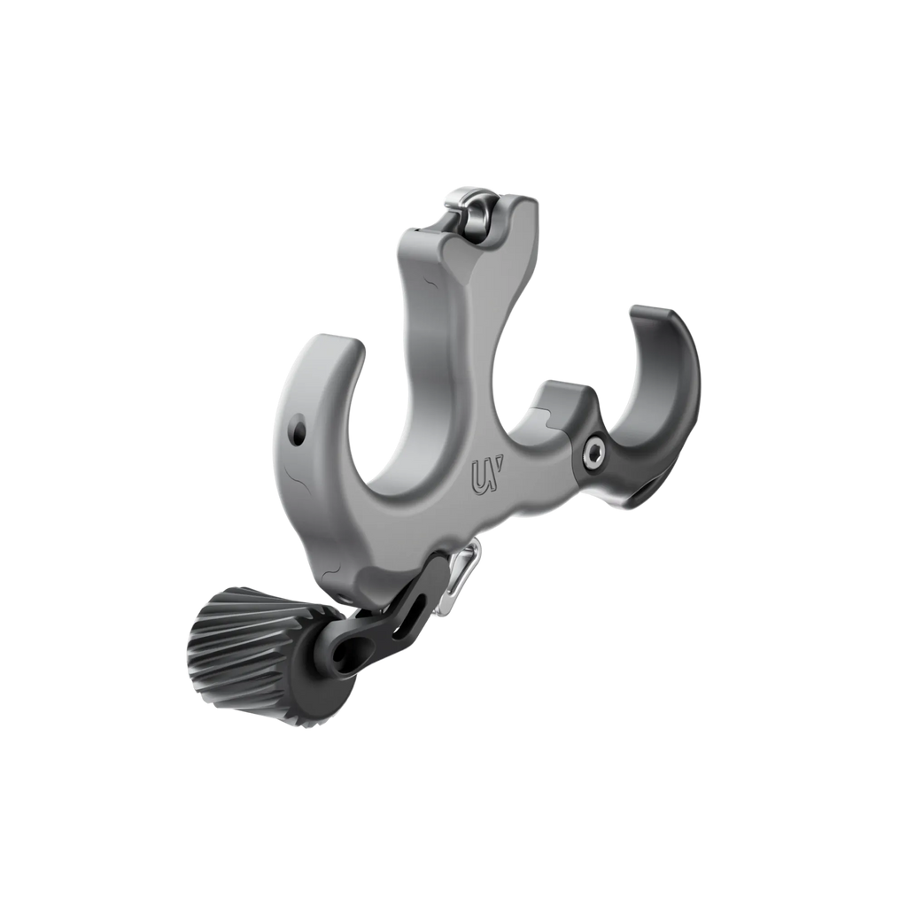 Ultraview UV Button™ smoke gray aluminum archery release aid with adjustable trigger for precision shooting