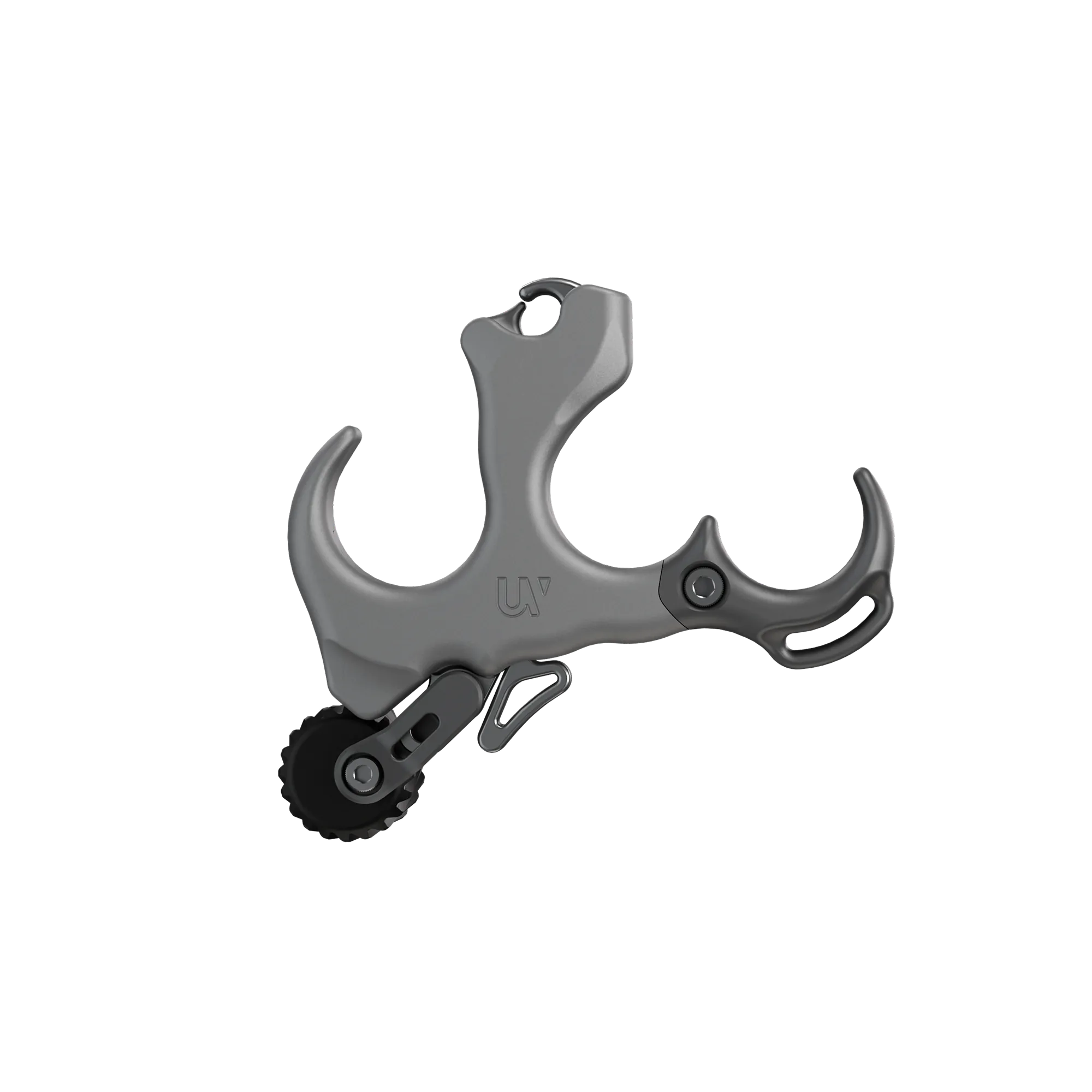 Ultraview UV Button™ smoke gray aluminum archery release aid with adjustable trigger for precision shooting