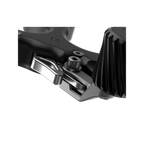 Stainless Steel UV Button™ cocking lever side view
