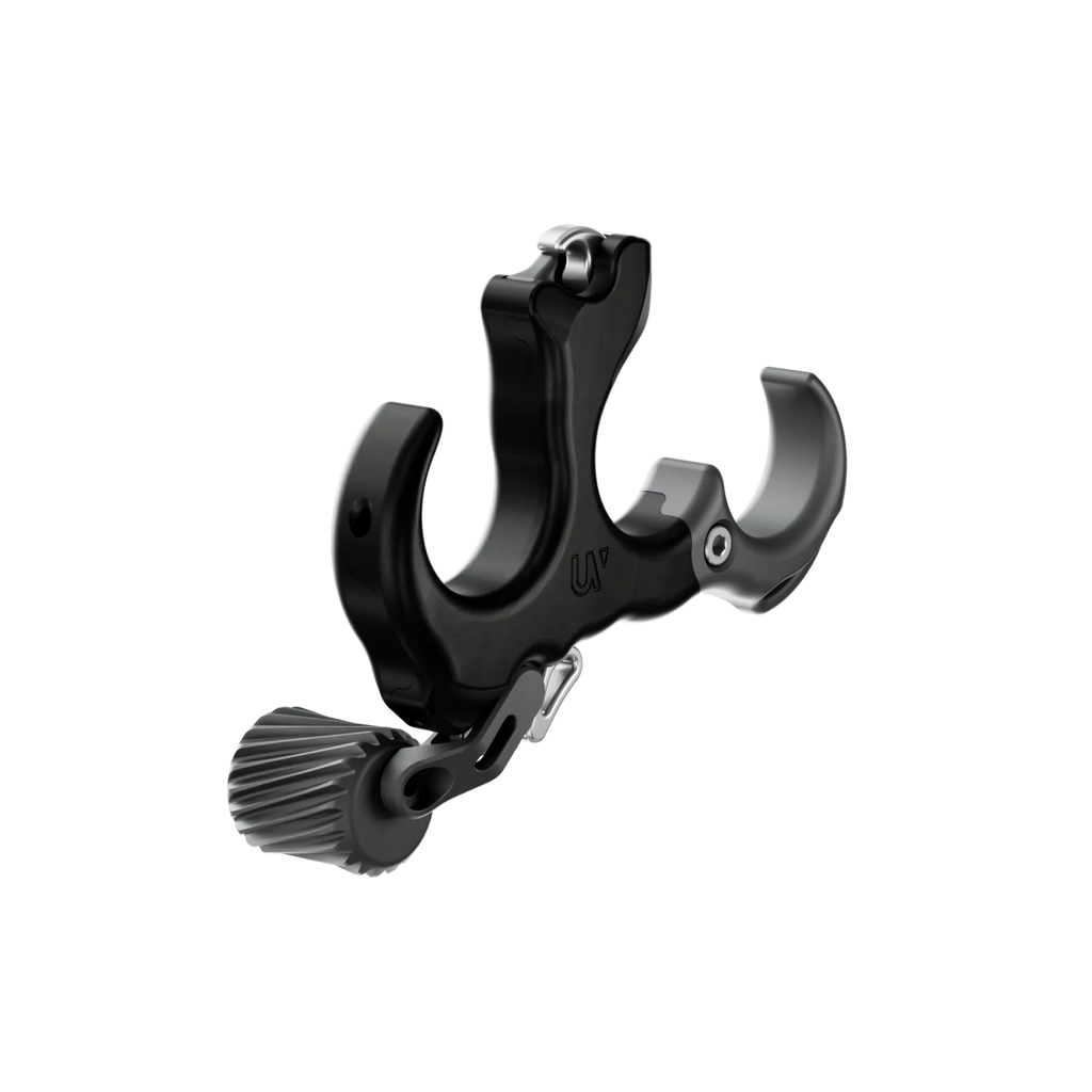 Ultraview UV Button™ matte black stainless steel archery release aid with adjustable trigger for precision shooting