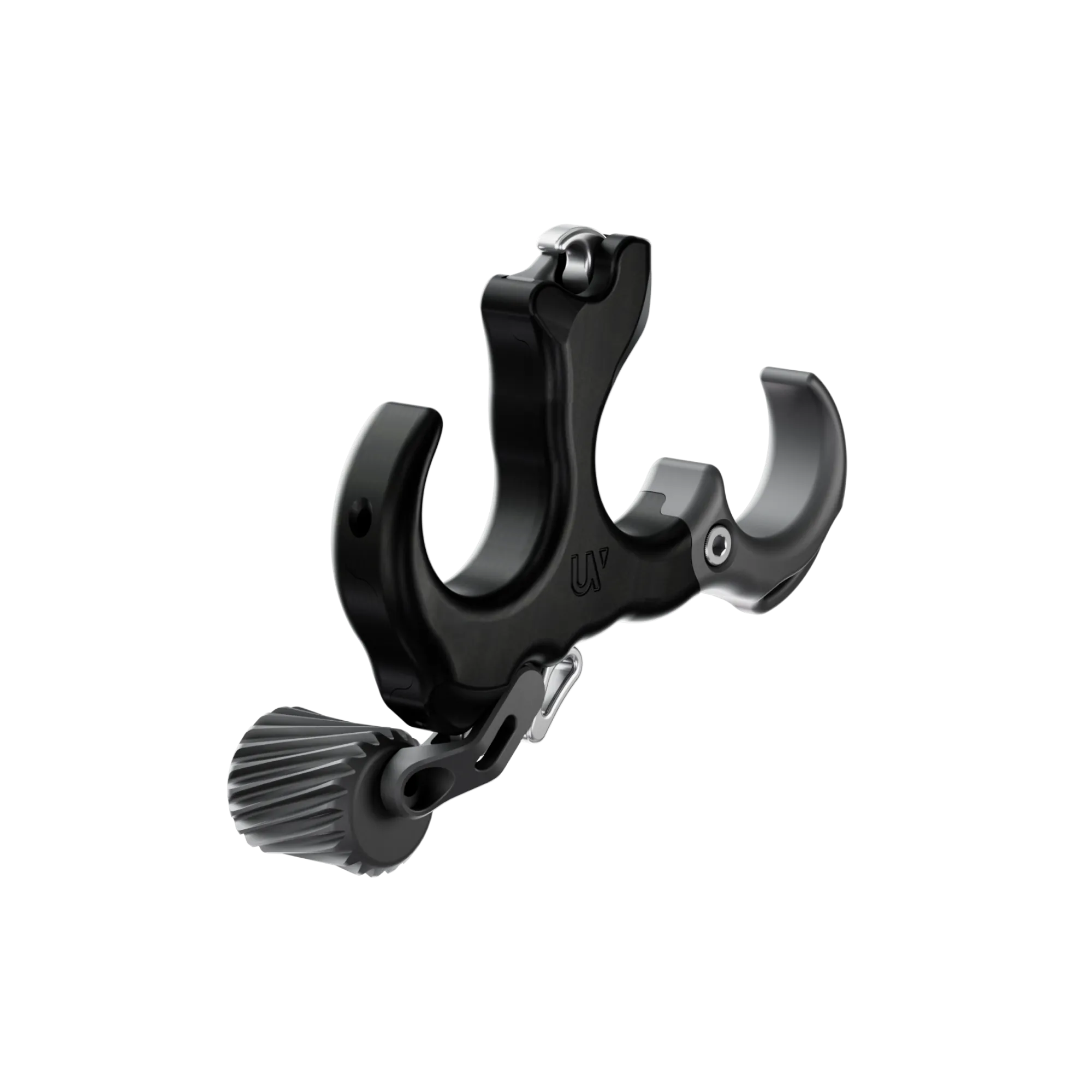 Ultraview UV Button™ matte black stainless steel archery release aid with adjustable trigger for precision shooting