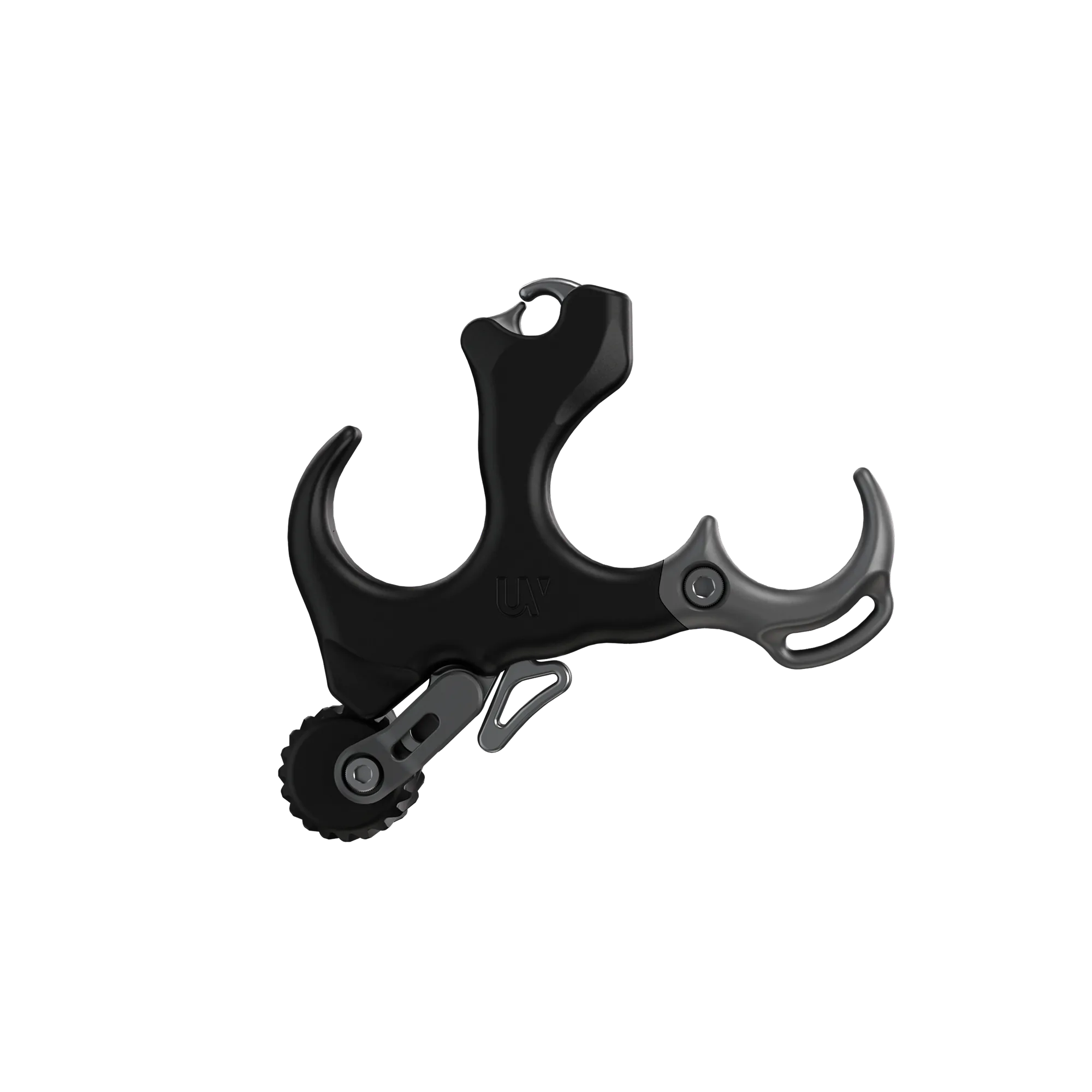Ultraview UV Button™ medium matte black stainless steel archery release aid with adjustable trigger for precision shooting
