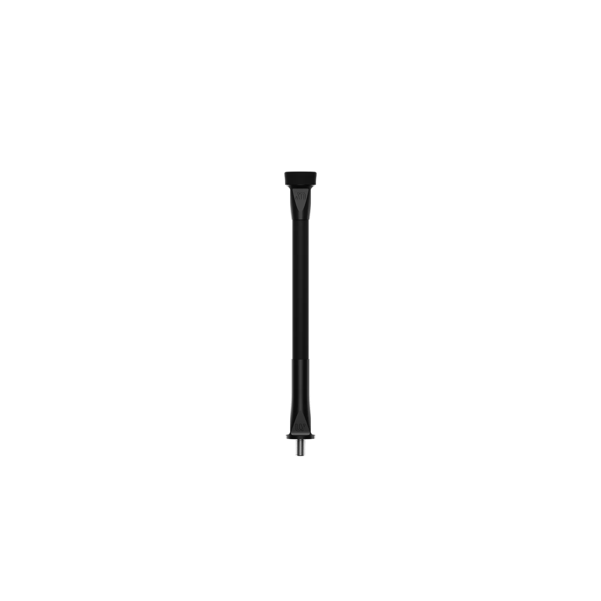 UV Hunting Stabilizer 8 inch Black carbon stabilizer bar with stainless steel mounting hardware designed for maximum stiffness and minimal weight