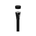 UV Hunting Stabilizer in Black with end cap removed showing stainless steel threaded insert for secure mounting