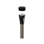 UV Hunting Stabilizer in Dune with end cap removed showing stainless steel threaded insert for secure mounting