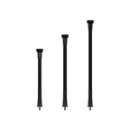 UV Hunting Stabilizers in Black 8 inch 10 inch and 12 inch sizes displayed side by side for comparison