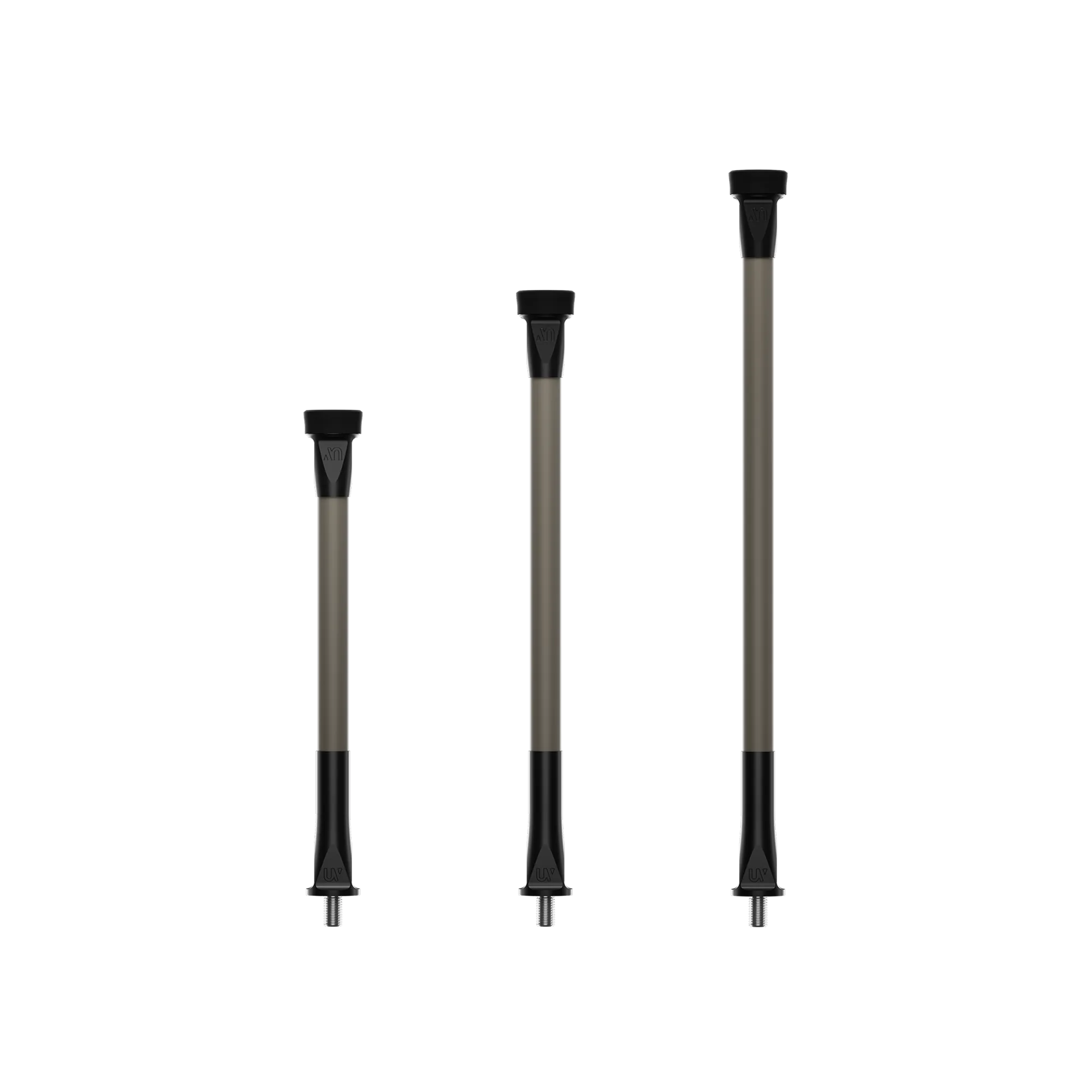 UV Hunting Stabilizers in Dune 8 inch 10 inch and 12 inch sizes displayed side by side for comparison