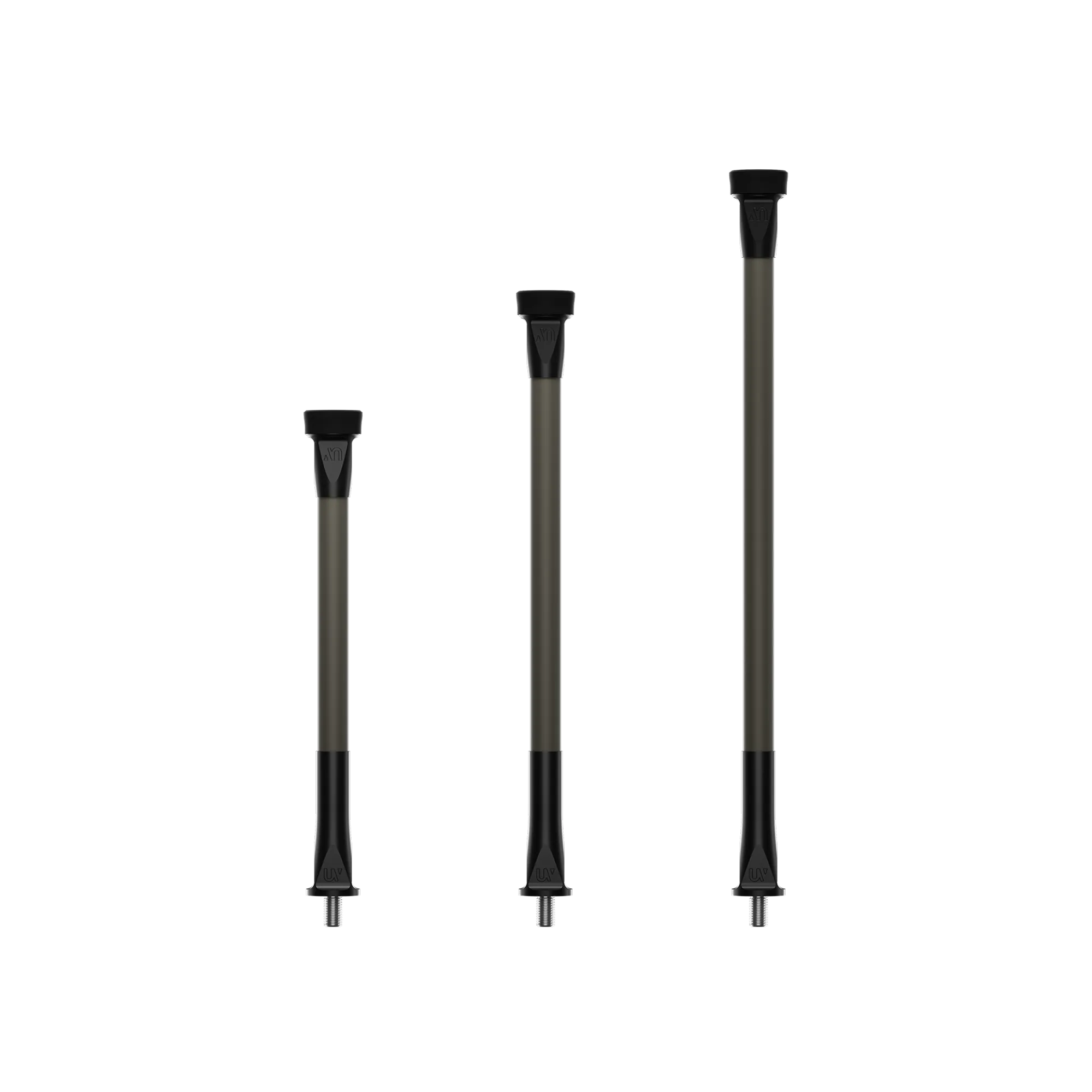 UV Hunting Stabilizers in OD Green 8 inch 10 inch and 12 inch sizes displayed side by side for comparison