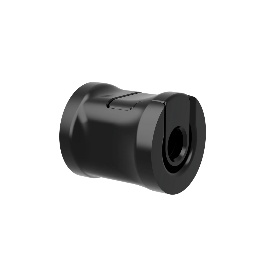 Ultraview UV Quick Disconnect 0 degree in black aluminum, front view of stabilizer quick release mount