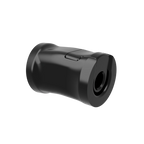 Ultraview UV Quick Disconnect 8 degree in black aluminum, front view of angled stabilizer quick release mount