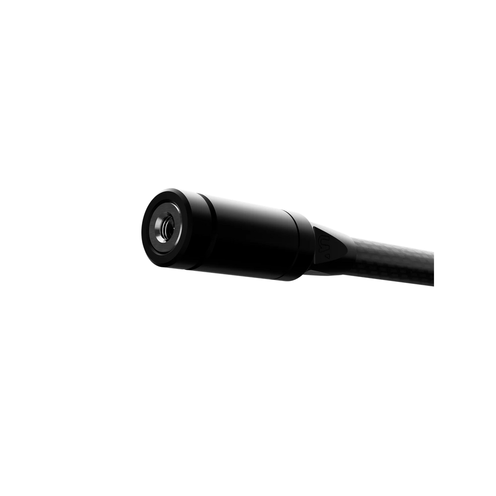 Ultraview UV Quickweight™ 1oz attached to archery stabilizer for streamlined balance and weight adjustment