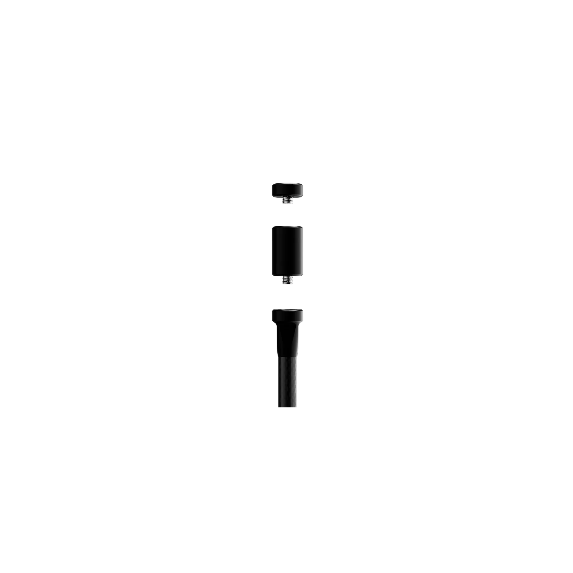 Expanded vertical view of Ultraview UV Quickweight™ 1oz with stabilizer components for weight customization