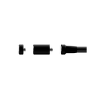 Expanded horizontal view of Ultraview UV Quickweight™ 1oz with stabilizer and hardware for precise balance tuning