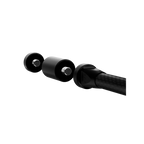 Angled view of Ultraview UV Quickweight™ 4oz installed on stabilizer, showing compact design and black PVD finish