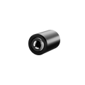 Front view of Ultraview UV Quickweight™ 4oz black stabilizer weight with stainless steel center insert