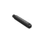 An angled view of a black UV Scope Rod, showing the textured screw cap at one end and white measurement markings on the side. The other end has a hexagonal shape.