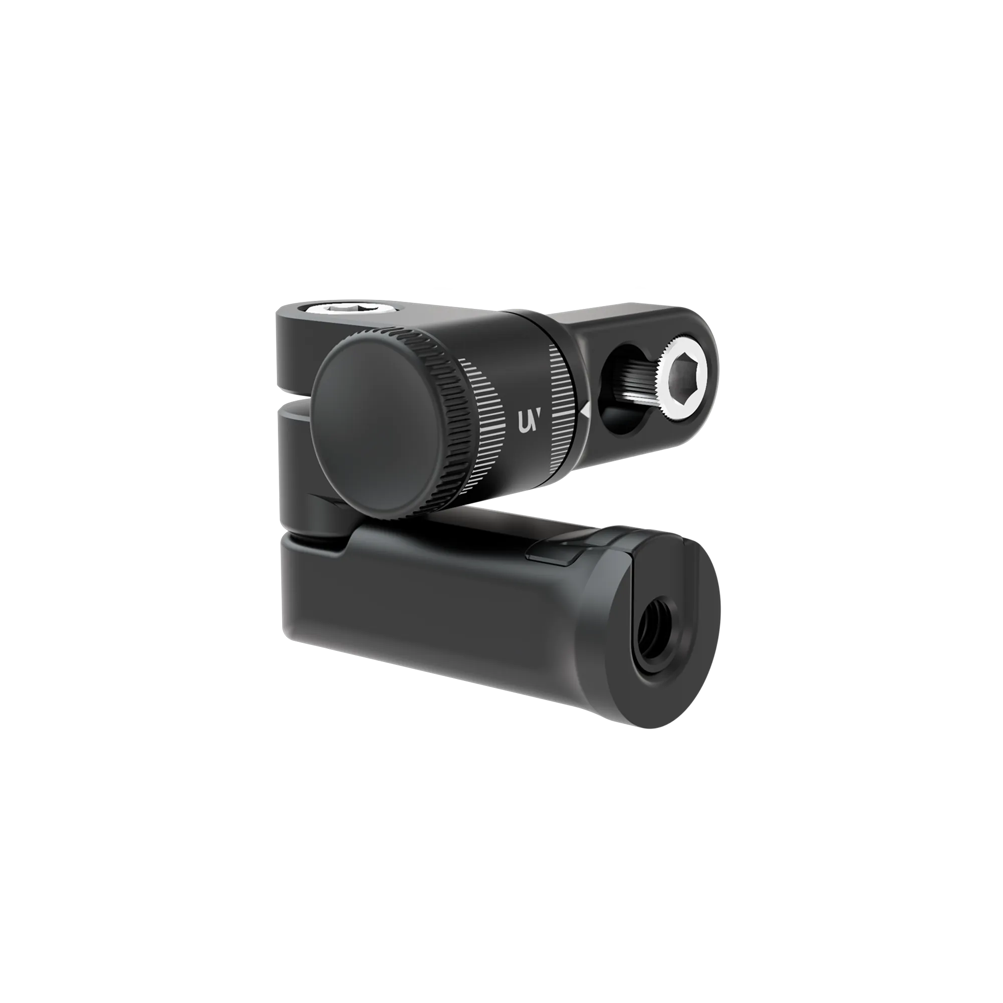Ultraview UV Side Mount™ black aluminum rear-mount bracket for UV Stabilizers with adjustable T-slotted quick disconnect