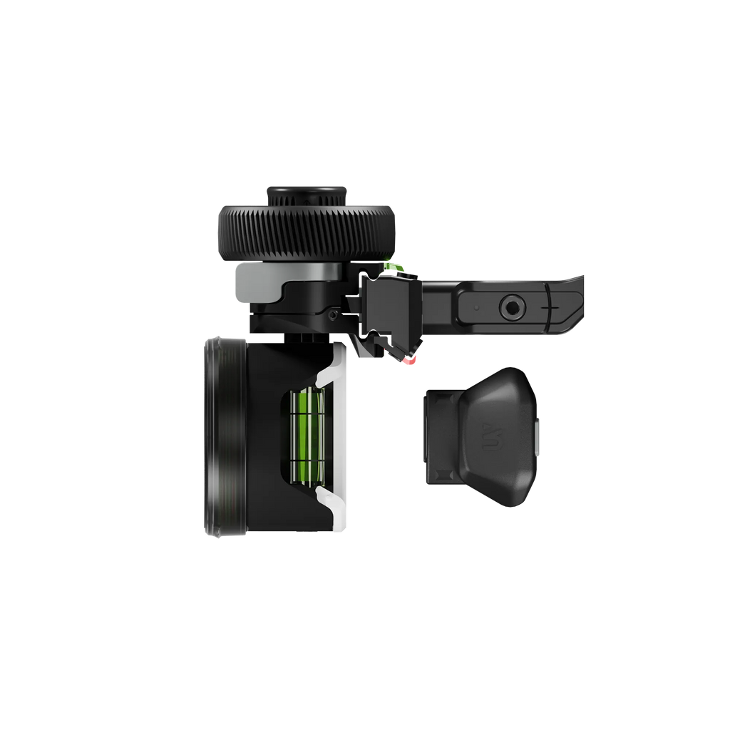 Side profile of UV Slider™ 2 Light Cartridge attached to sight housing showing precise fit and lightweight build