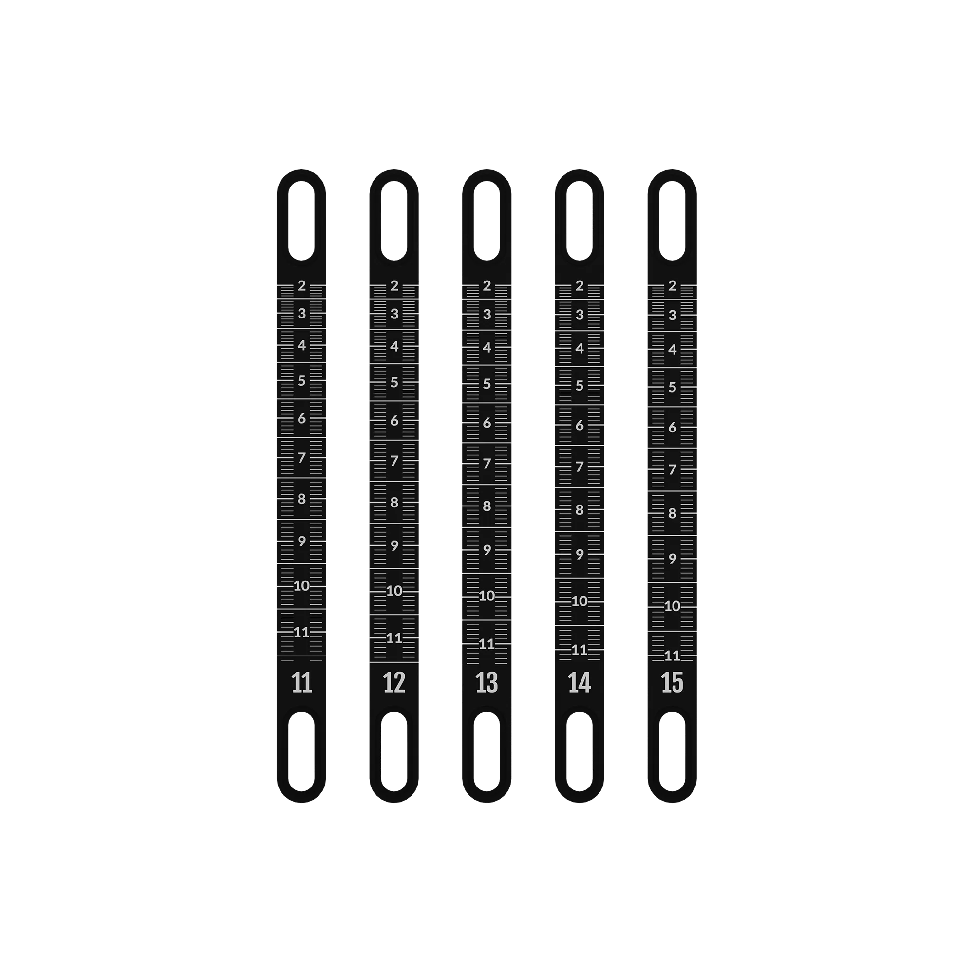 UV Slider 2 metal sight tapes #11 to #15 laser-engraved for archery accuracy