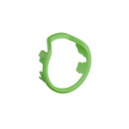 UV Slider 2 No-Light Viz Ring in green shown at an angle for archery sight customization