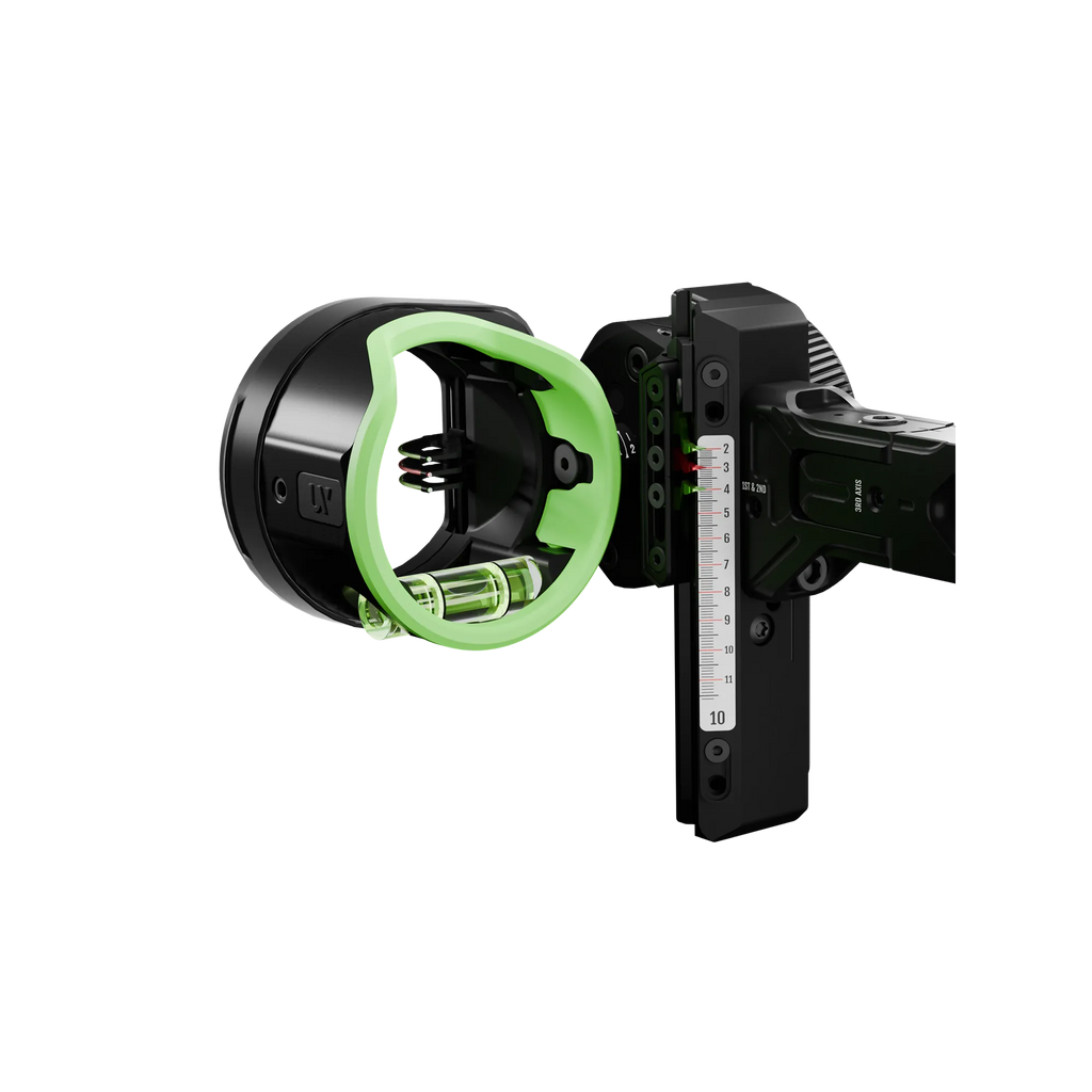 UV Slider 2 sight with green No-Light Viz Ring installed for enhanced aiming visibility