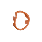 UV Slider 2 No-Light Viz Ring in orange shown at an angle for archery sight customization