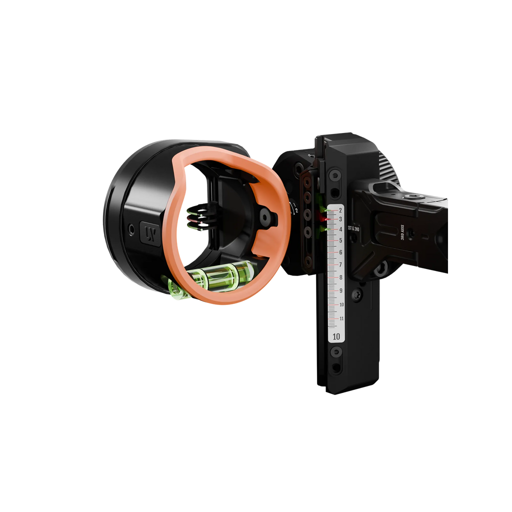 UV Slider 2 sight with orange No-Light Viz Ring installed for enhanced aiming visibility