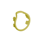 UV Slider 2 No-Light Viz Ring in yellow shown at an angle for archery sight customization