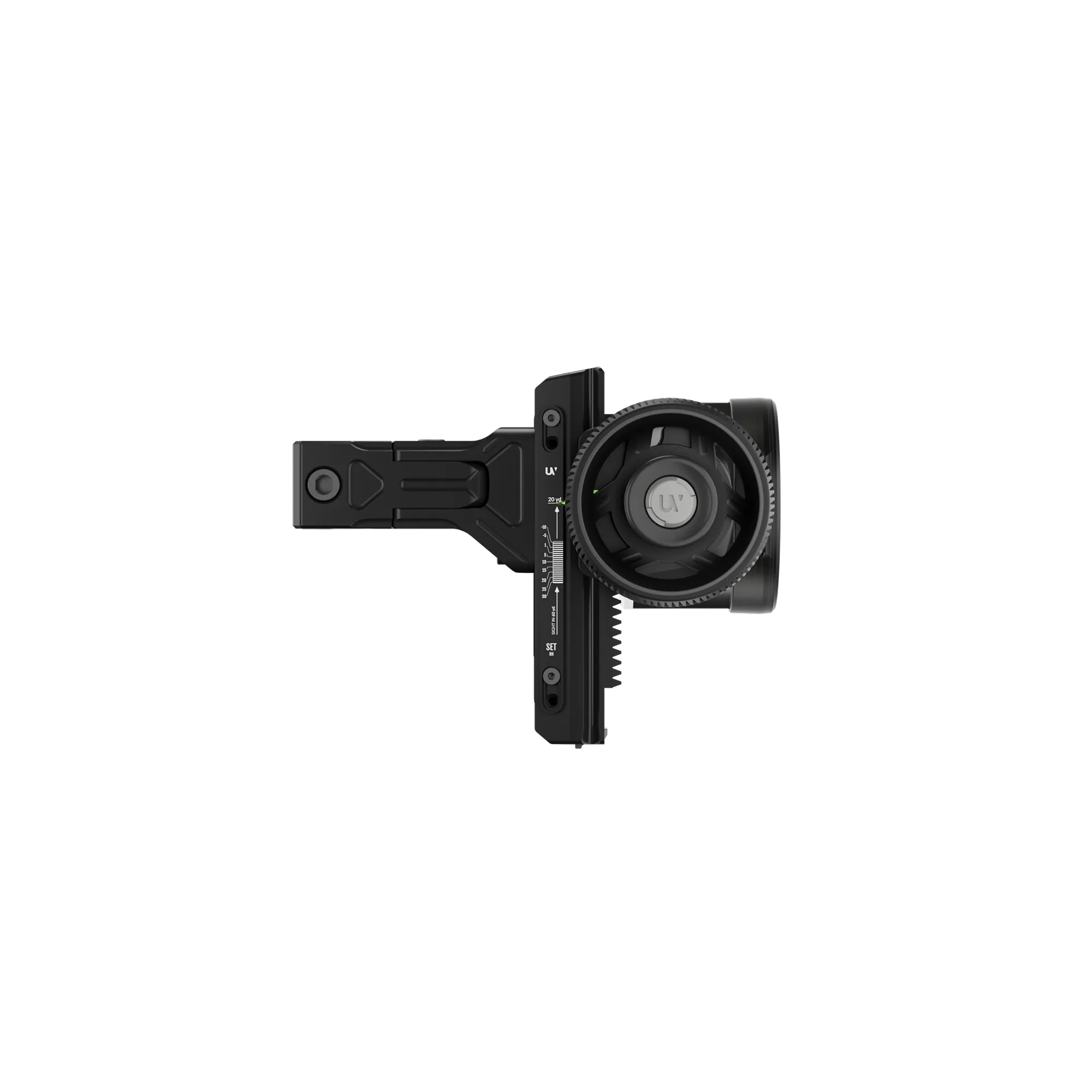 UV Slider 2 picatinny mount side profile for tactical bow sight setup and quick, secure attachment system