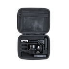 Open UV Slider 2 Travel Case showing padded foam interior with UV Slider™ 2 sight, mounting arm, and spare hardware kit