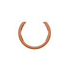UV Slider 2 Viz Ring in orange, front view, customizable archery sight accessory