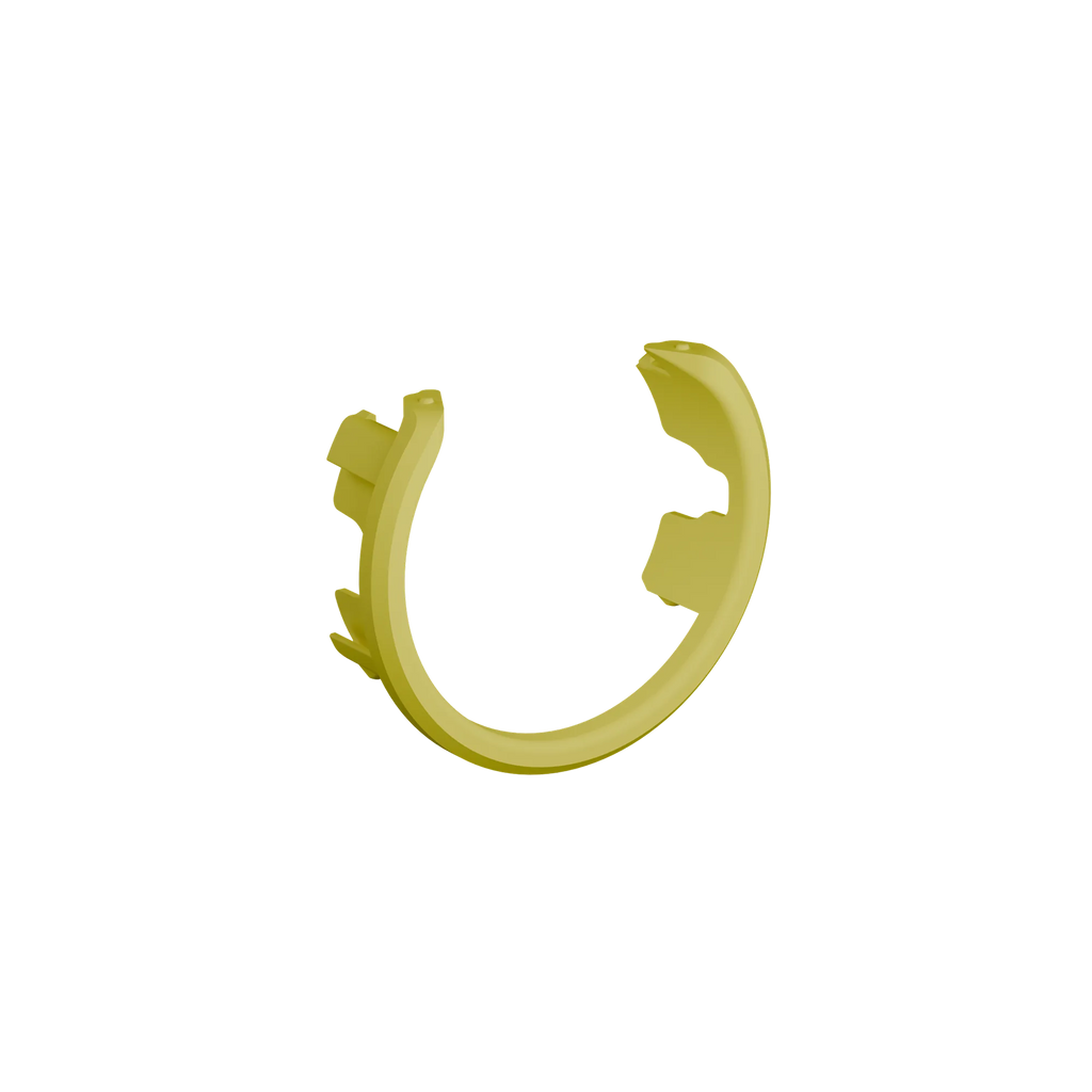 UV Slider 2 Viz Ring in yellow, angled view, interchangeable archery sight accessory